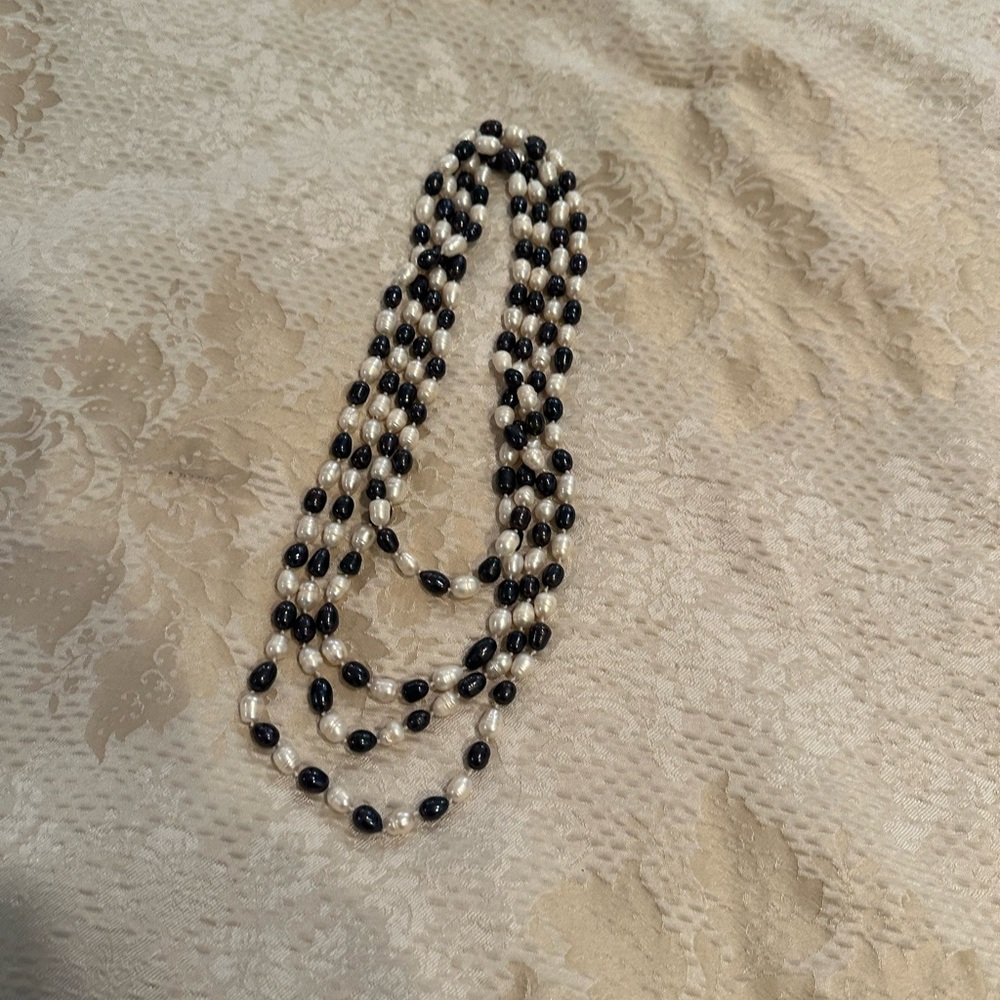 Extra Long strand freshwater pearl Necklace